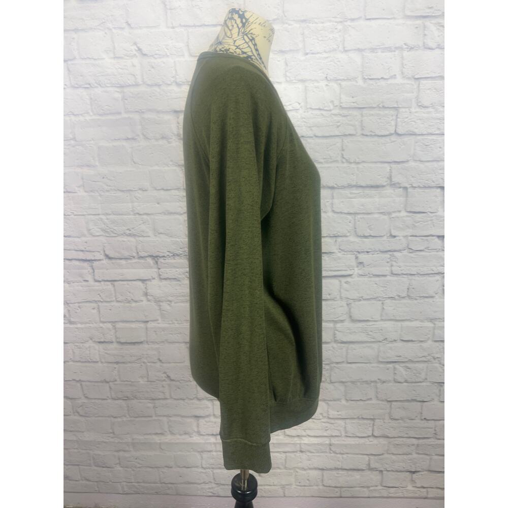 Buffalo by David Bitton Long Sleeve Casual Green Blouse - Picture 3 of 6